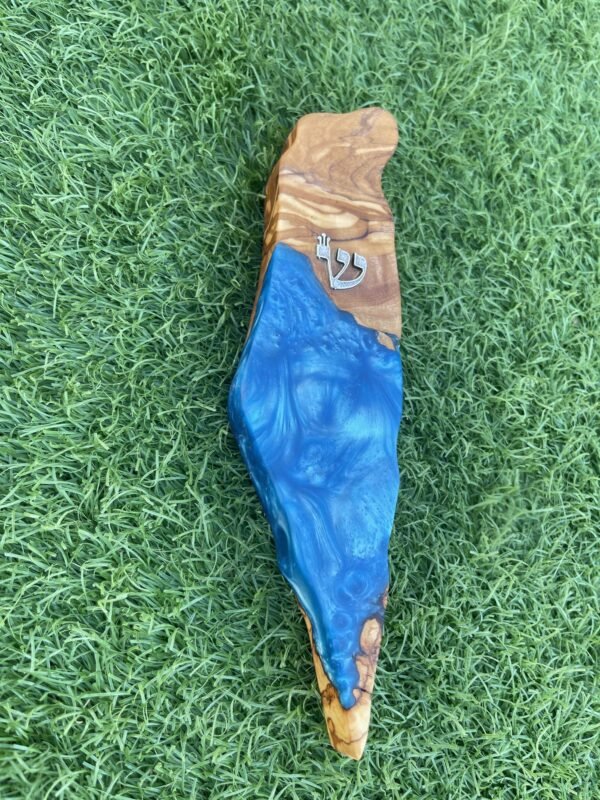 ⁦בית מזוזה בצורת ארץ ישראל בעבודת יד⁩ – תמונה ⁦3⁩