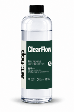 ⁦אפוקסי ליציקה דקה ClearFlow | T5 Creative Casting Resin 1kg⁩ – תמונה ⁦4⁩