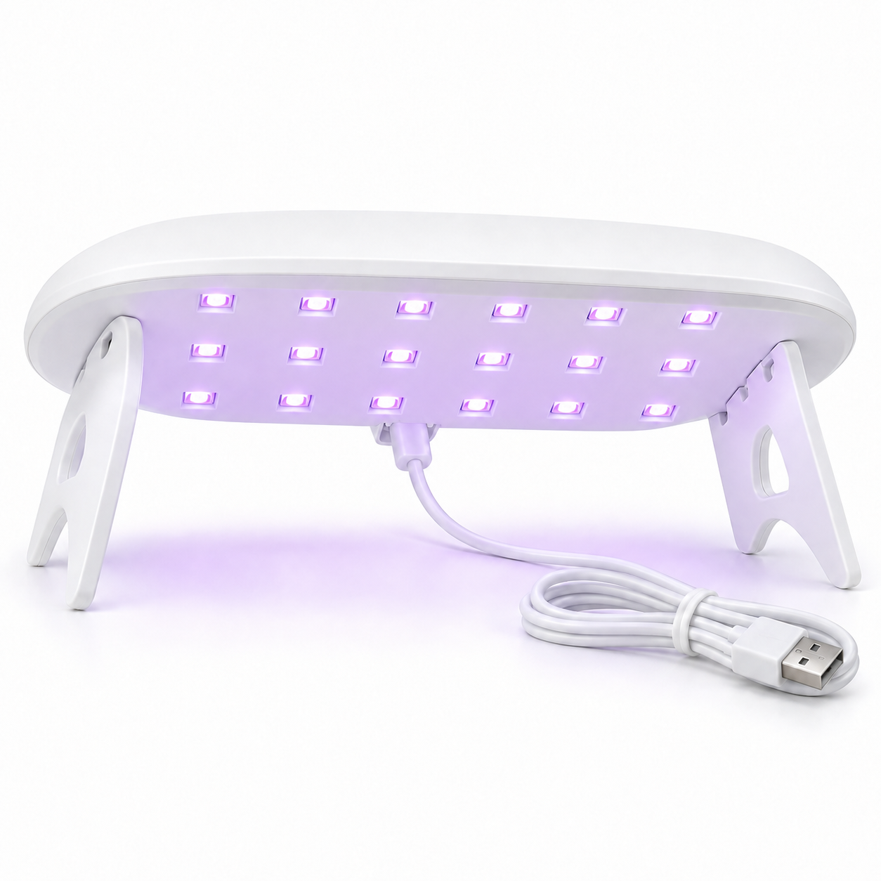 artshop-foldable-uv-resin-lamp-24w מנורת UV לבנה מתקפלת לאפוקסי 24W עם טיימר וחיבור USB