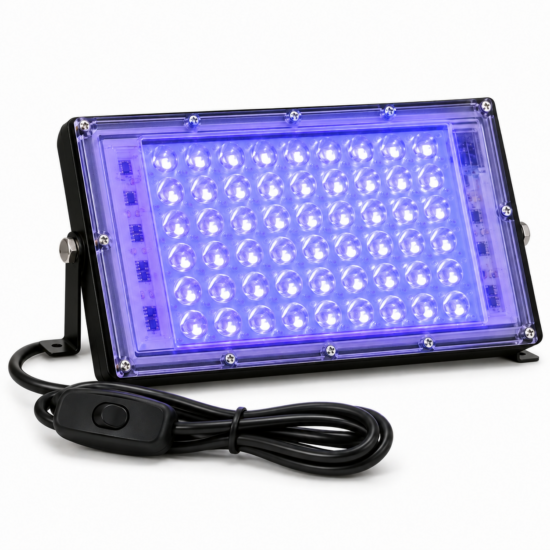 פנס UV לאפוקסי 50W עם שתי רגליים נפרדות וכבל חשמל